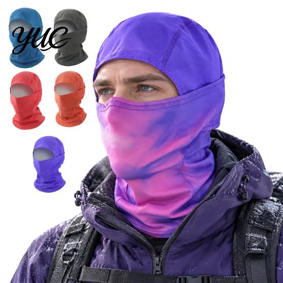 Winter Face Protection Cover Unisex Heat Reactive Balaclava, Color-Changing Full Hood Mask for Lightweight Balaclava Winter, Windproof Neck Gaiter Ski