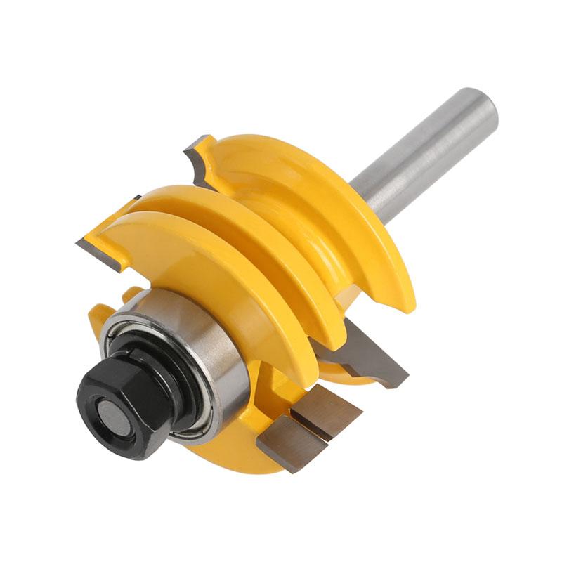 1Pc 8mm 12mm 1/2inch Shank Glass Door Rail & Stile Reversible Router Bit Wood Cutting Tool Woodworking Router Bits