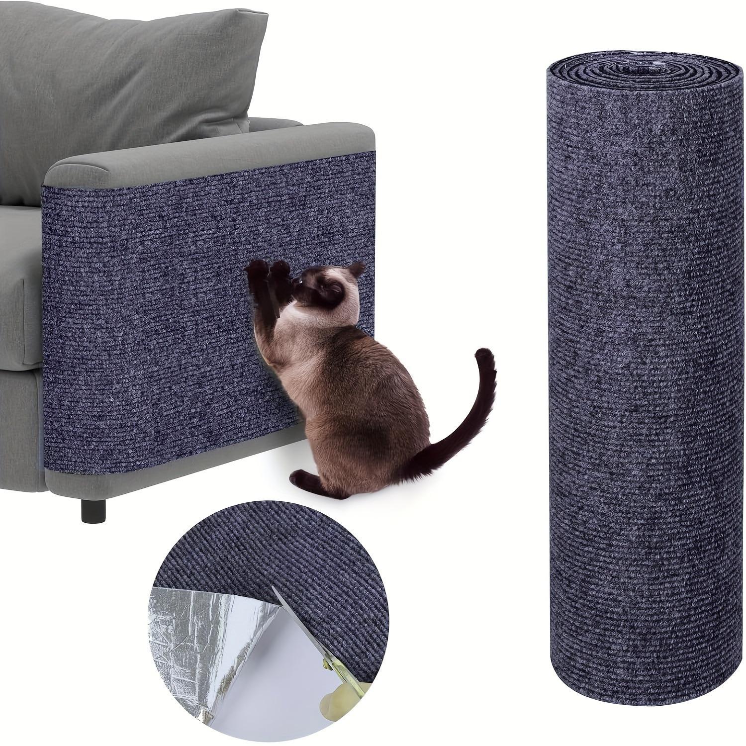 

Настроюваний самоклеючий килимок для дряпання котів 78,7x15,7 дюймів захищає меблі, сприяє здоров’ю кігтів. 15.75x78.74inch