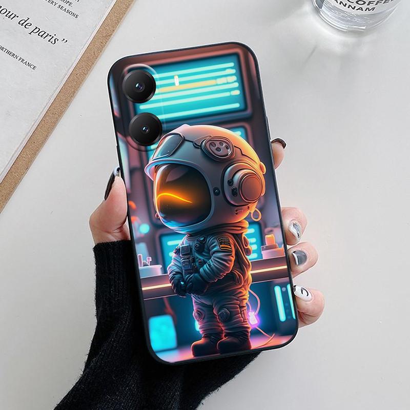 Luksusowe Etui Astronauta Dla Xiaomi PocoX7 Poco X7Pro Etui Modne Miękkie Etui Na Telefon Dla Xiaomi Poco X7 Pro Tylna Klapka Funda etui