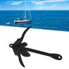 Foldable Grapnel 4 Flukes 1.5kg Carbon Steel Boat Accessory for Kayak Canoe