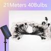 Solar Led G40 Globe Christmas Garland Street Fairy String Light Wedding Bulb Outdoor Lamp For Party Holiday Garden Light