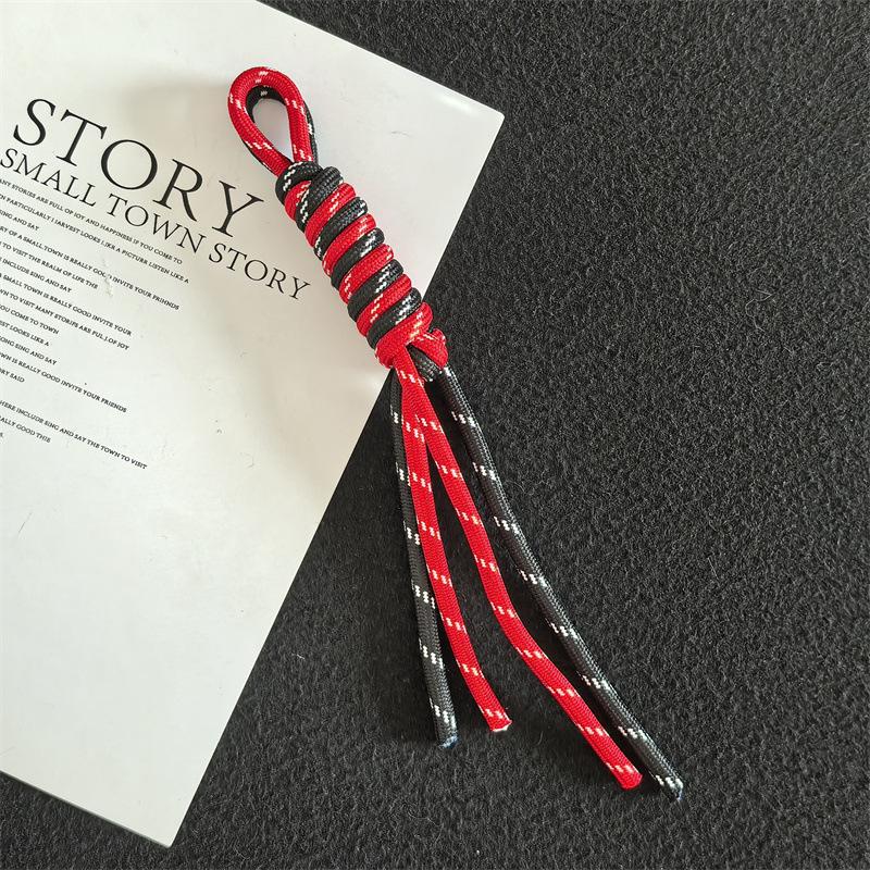 NEW Creative Anti-Lost Knot Nylon Rope Keyring Colorful Braided Lanyard Keychain For Car Backpack Pendant Accessories Gift