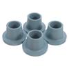 4Pcs Grey Anti-Slip Rubber Leg Tips for Shower Chair Bath Stool Commode Seat Replacement Feet Caps Wear-Resistant Floor