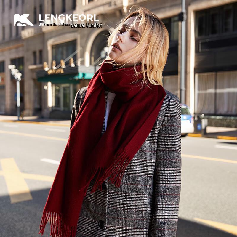 Lingke Women's 100% Wool Autumn/Winter Scarf