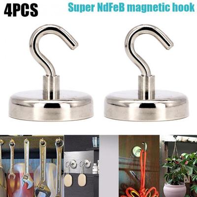 4pz Ganci Magnetici Potenti e Forti Neodimio per Impieghi Gravosi Superfici Frigorifero Non Graffiano Magnete