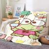 3D Printed Big -eyed Frog Card Kero Kero Keroppi Blanket Living Room Bedroom Sofa Cover Blanket Children's Nap Sleeping Blanket