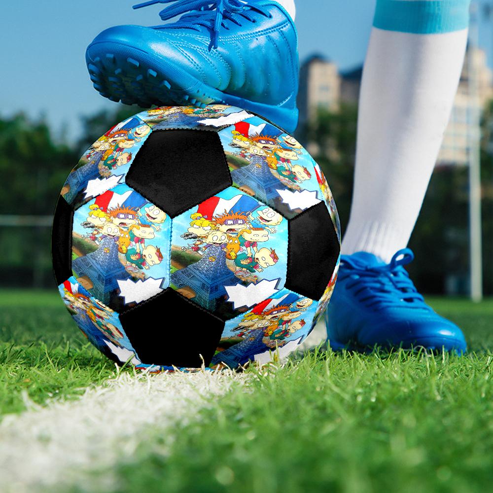 Ballon de Football Rugrats Taille 5, Convient pour les Matchs en Intérieur et en Extérieur, un Cadeau Convient à Tous.