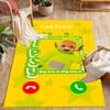 Teletubbies Scooter Adventure Themed Anti-Slip Rugs - Polyester Home Decor, Suitable for Bedrooms, Living Rooms, Doorways, Studios, and Decorations