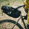 FAIRWEATHER Bicycle Seat Bag, Large Capacity, Waterproof, Bikepacking and Touring Compatible (Black/x-pac)