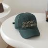Kids' Korean Style Embroidered GOGO Duckbill Baseball Cap - Unisex Slimming Sun Hat for Spring and Summer