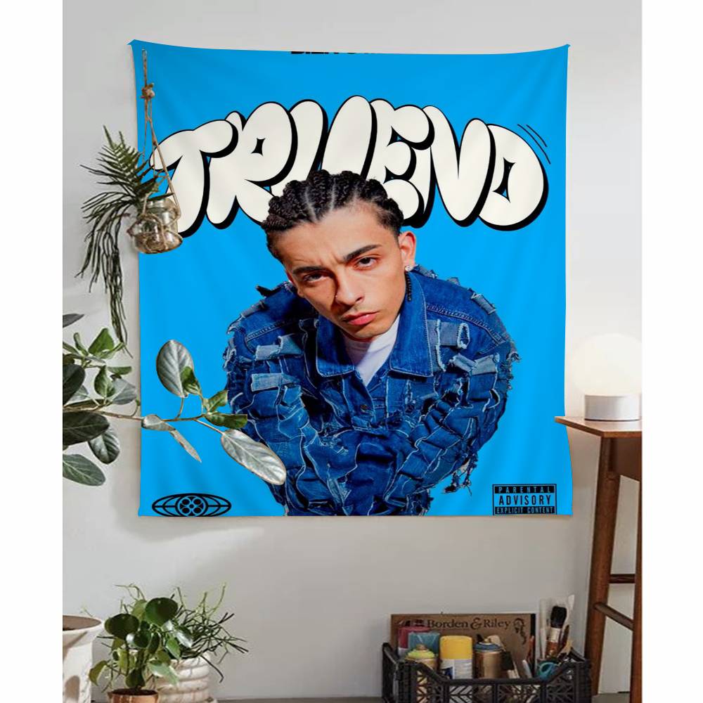 Singer Trueno Anime Tapestry Hippie Flower Wall Carpets Dorm Decor Cheap Hippie Wall Hanging