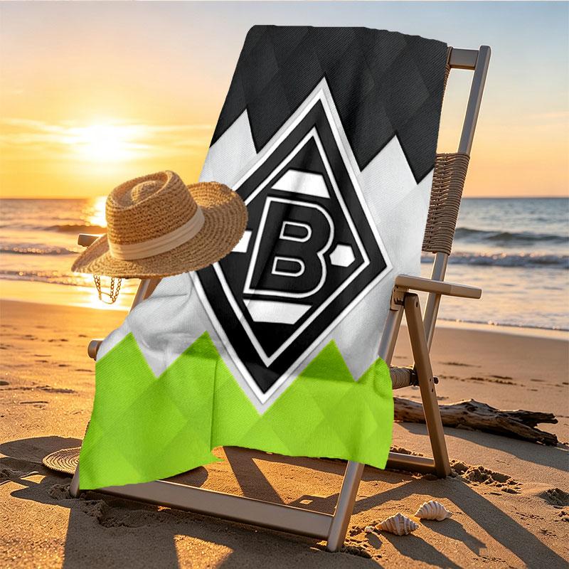 Borussia Mönchengladbach Baskılı Plaj Havlusu Tasarımı, Yumuşak, Hafif. Ev Banyo, Spa, Havuz, Yoga, Sörf, Kamp, Aile, Arkadaş İçin Hediye