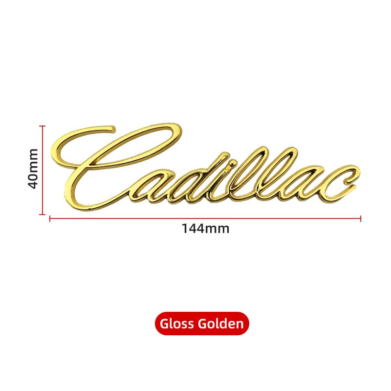 3D Metal Letter Car Tail Sticker Fender Side Trunk Badge For Cadillac ATS BLS CTS EXT SLR SRX STS XT4 XTS XT6 Escalade Deville