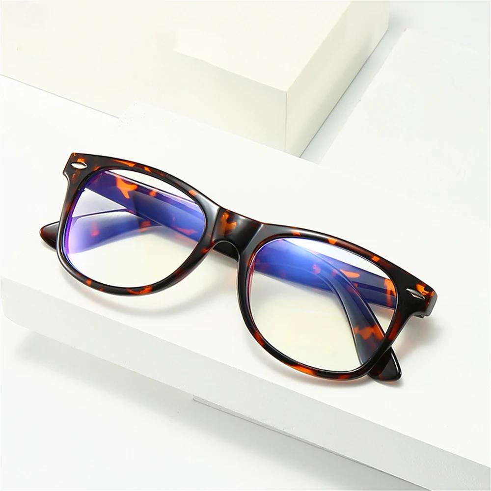 Classic Blue Light Blocking Glasses Square Men Gaming UV400 Anti Bluelight Ray Clear Lens Women Computer Eye Glasses