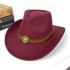 New Western Cowboy Hat, Big Brim, European And American Style Jazz Hat, Five-Star Accessories, Popular Versatile Top Hat