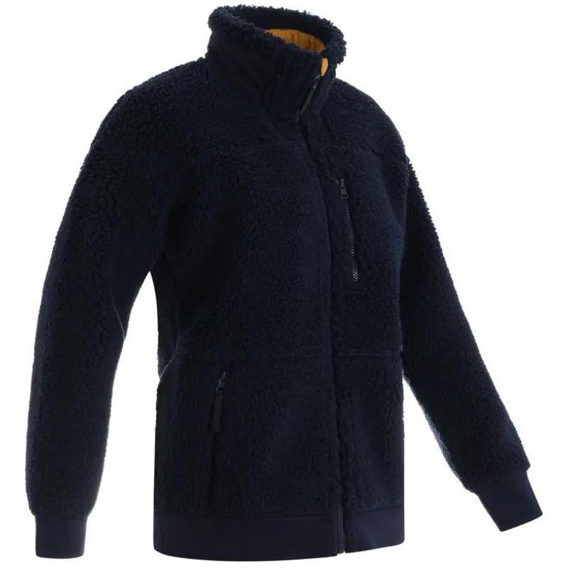 

DECATHLON SH500 Stand-up Collar Warm Zipper Design Long Sleeve Fleece Jacket Women s Blue Black S