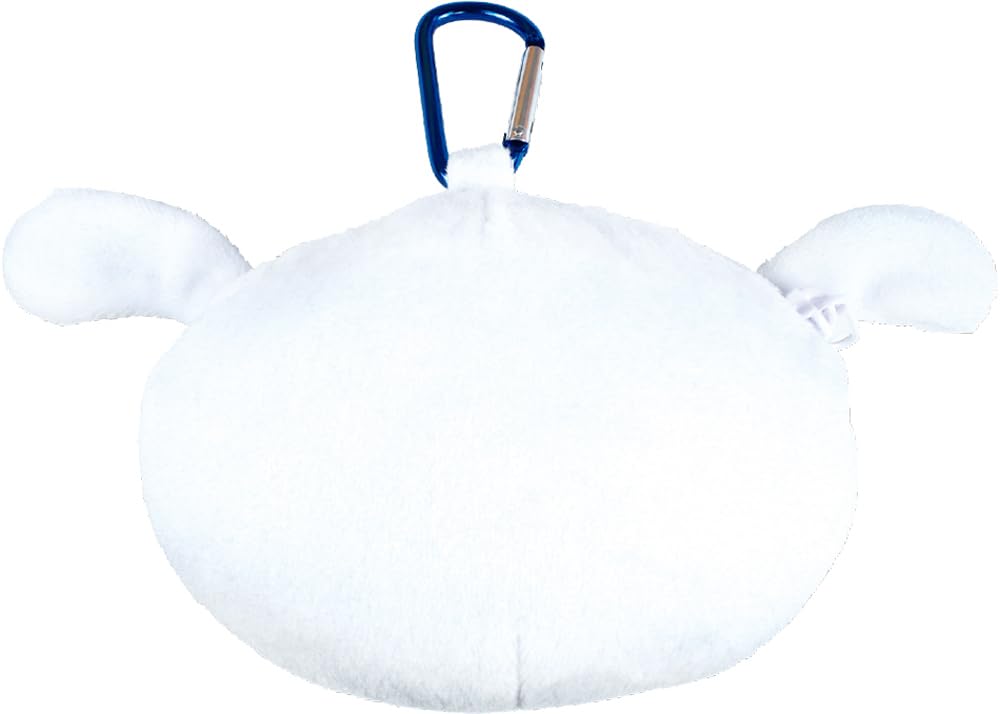 T's Factory Shin-chan Plush Toy with Carabiner, Zipper Mascot, White, KS-5541468SI