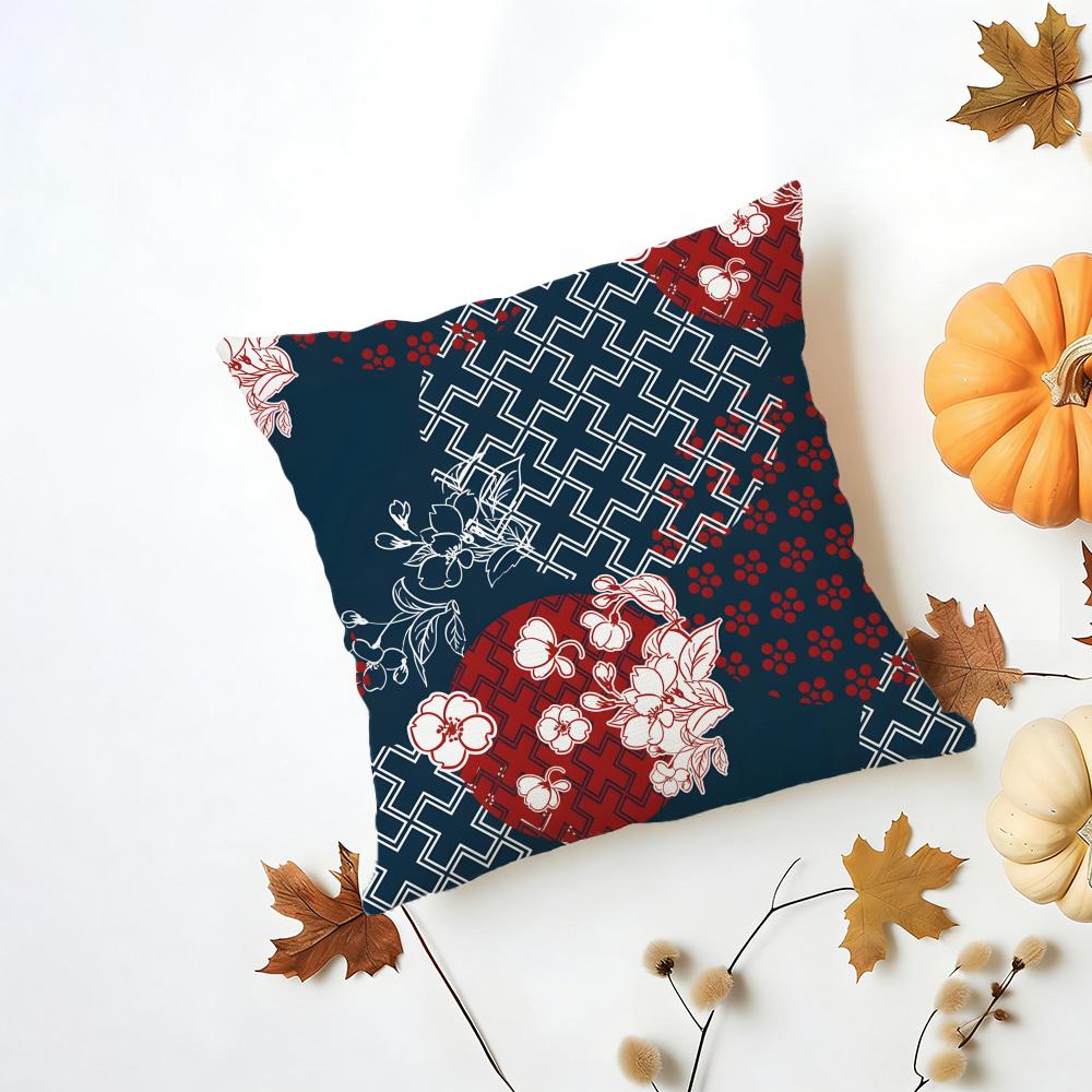 IINS Korean Style Background Pattern Ins Style Cushion Cover Washable Linen Pillowcase Soft for Daily Sofa Bed Home Room Decor