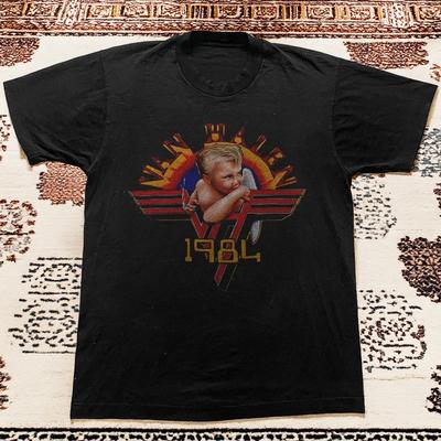 Van Halen Cherup 1984 Album Black Cotton Tshirt Size S5XL Unisex T-Shirt