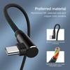 Double Elbow Fast Charging Braided Cable for Apple, Android, and Type-C Phones