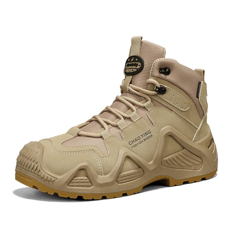 

2024 осень новые мужские рабочие уличные ботинки для альпинизма, альпинистские ботинки на толстой подошве с высоким берцем, ботинки Мартин, уличные модные мужские ботинки 44