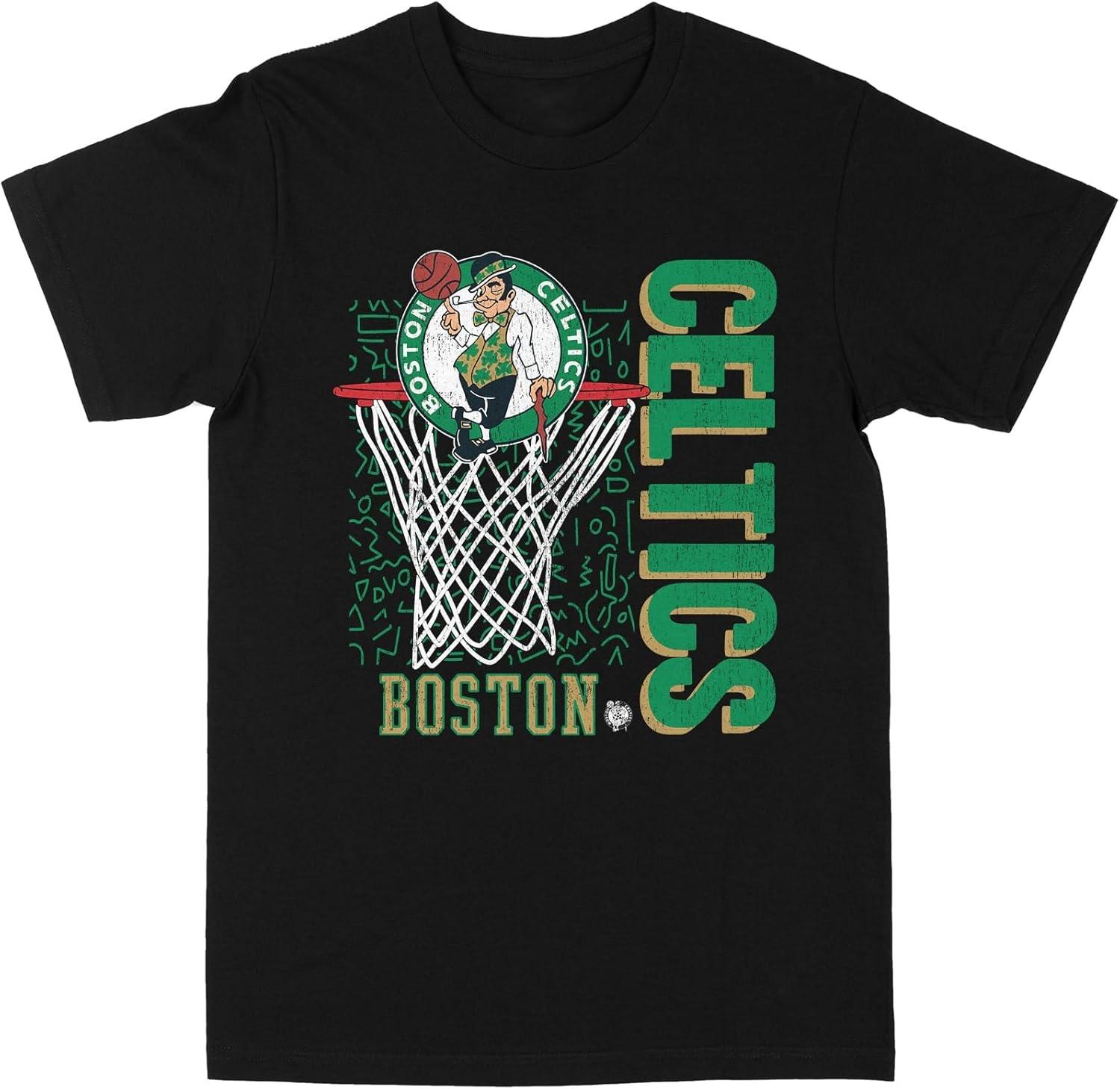 Philcos Men s T-Shirt NBA Boston Celtics Black Premium Gildan Blanks S