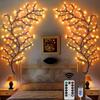 Tree Branch Lamp Bedroom Wall Decoration Willow Vine Tree Light Strip 8 Lighting Modes Diy Atmosphere Light Home Lighting