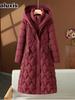 New Slim Fit Long Down Coat Winter Fashion Women's Puffer Cotton Jacket