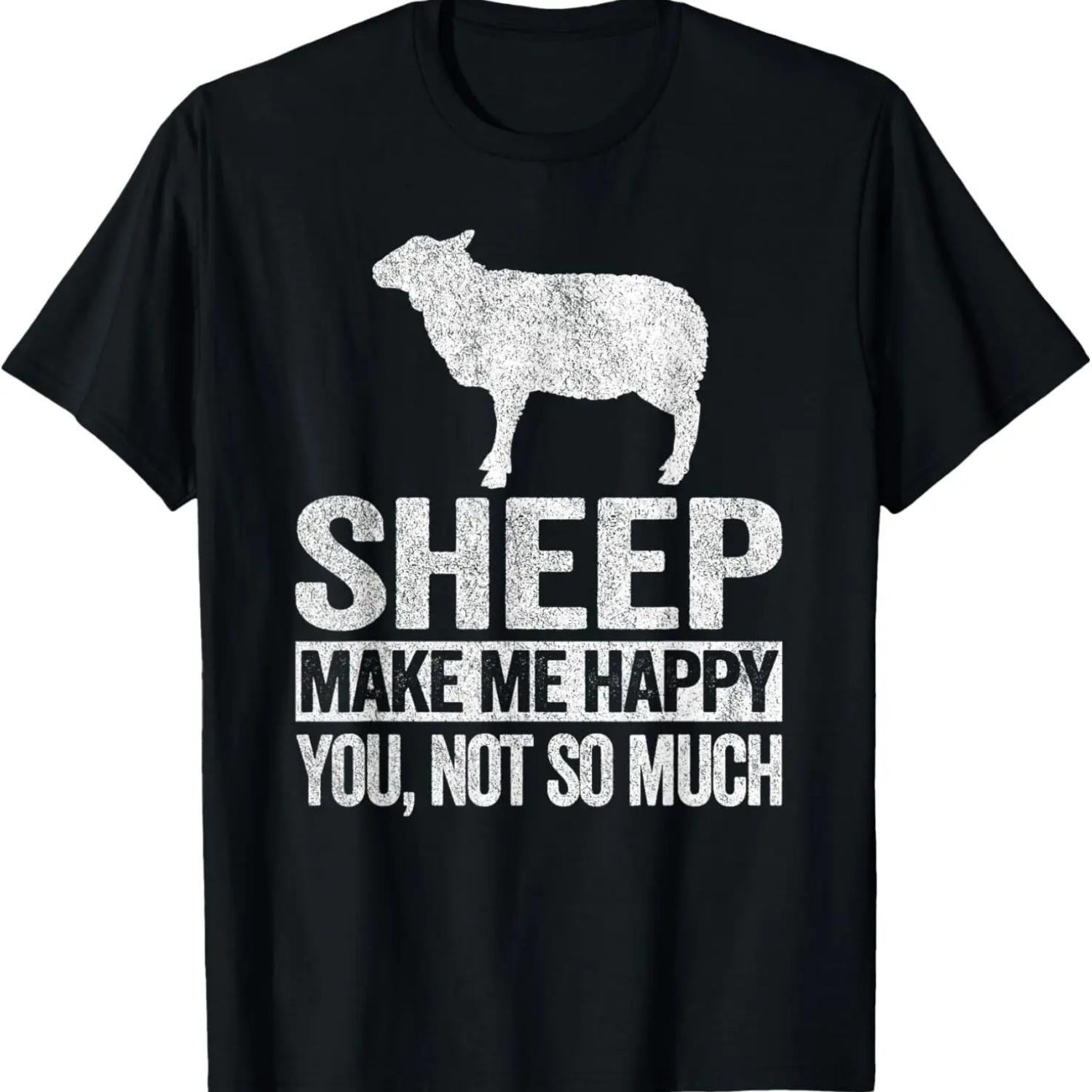 Sheep Lover Funny Sheep Quote Retro T-Shirt S