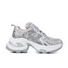 Silver platform dad shoes women's 2025 spring and autumn new small man height increase 5cm breathable mesh niche sports shoes