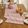 With 3D Pom-poms Lace Table Runner Nordic Style Table Linen Dining Table Cloth  Party