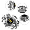 AABLI1 Insigne Emblème Couronne Lion 3D Métal Autocollants Voiture Accessoires Décoration Décalcomanie Pour Chevrolet Silverado Trailblazer Suburban Traverse