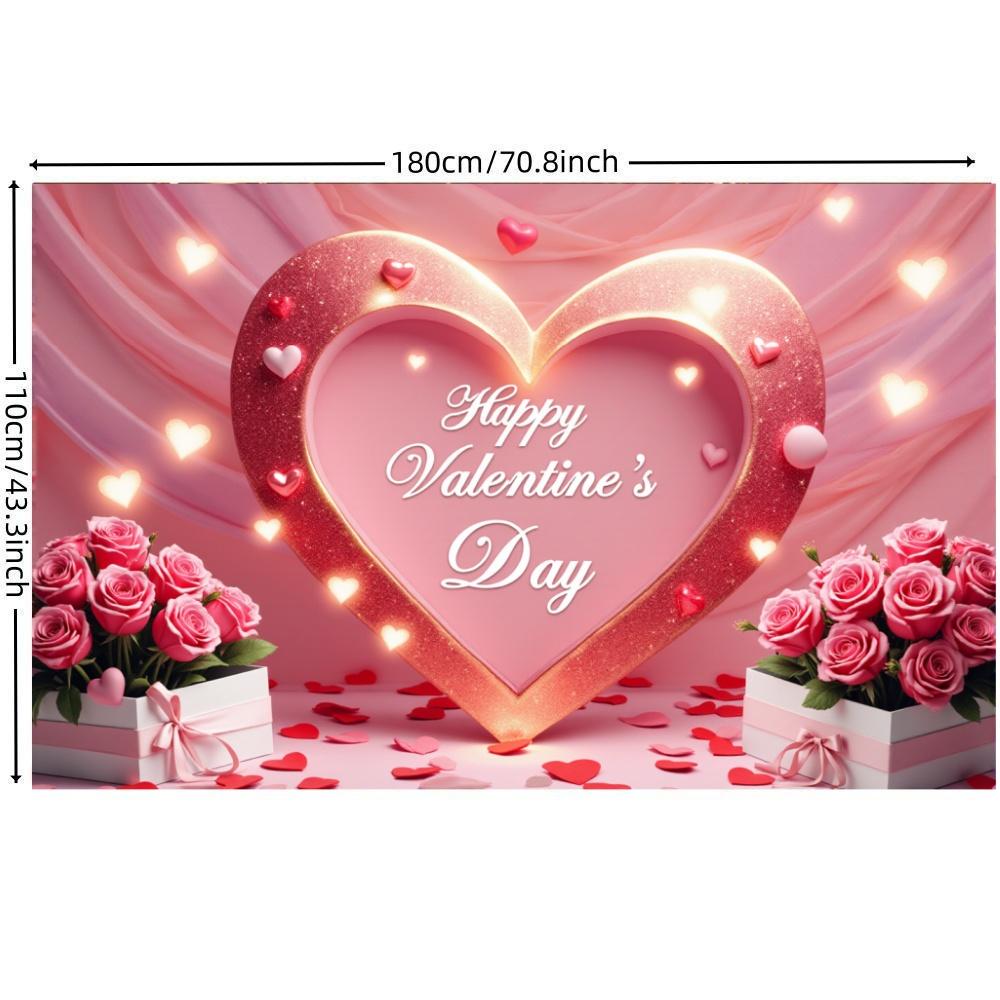 Party Supplies Large-size Decorations Banner Lightweight Valentine’s Decor For Valentine’s Day Gift Celebration
