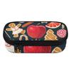 Pencil Bag Roomy Interior Strong Polyester Fabric Zipper Closure with Main Compartment Mesh Pocket and Pen Slots for Classroom Use