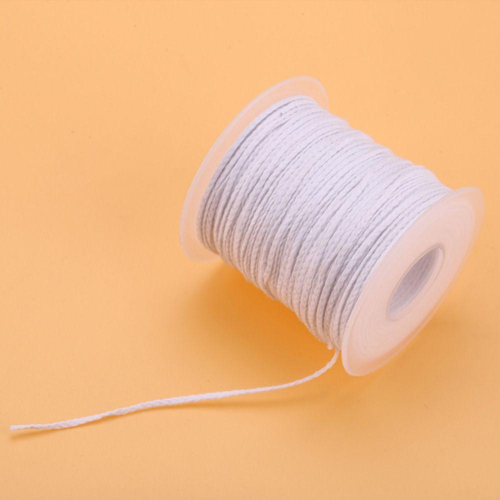 Oil Lamps Environmental Spool Cotton Wick Candlestick Sustainer Tabs Wax Candle Core Square Braid