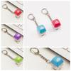 LED Wooden Fish Keyboard Keychain ABS Key Axle Tester Decompression Pendant  Fun Gifts