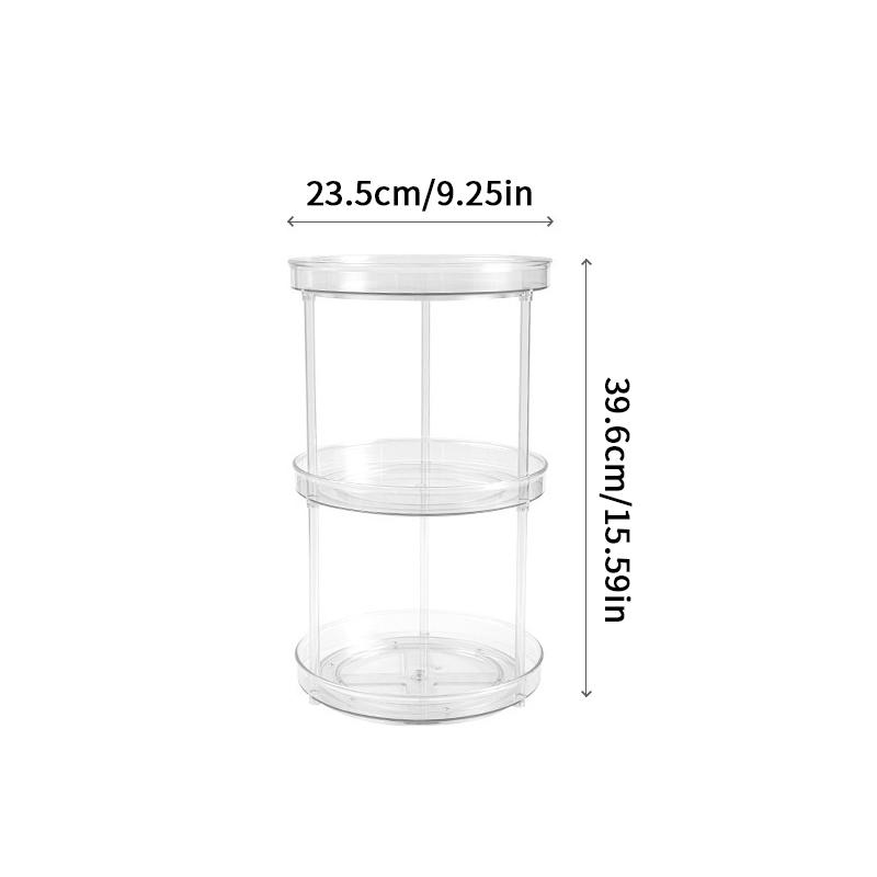 360Degree Rotatable Desktop Cosmetic Rack Bathroom Shelf Large-Capacity Perfume Aromatherapy Skin Care Product Storage Rack Organizer