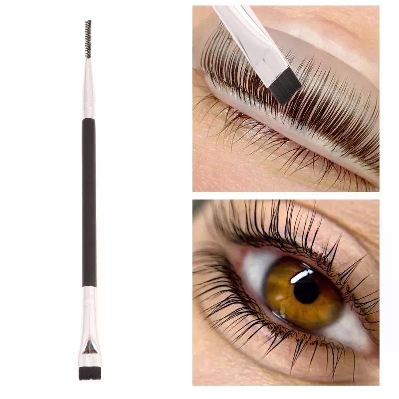 Doppelköpfige Wimperndauerwellen-Liftingbürste, tragbare Laminierungswimpern, Trennen von Wimpernlifting, Wimpernverlängerungswerkzeug, Detailbürste