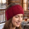 Knitted Headband with Fleece Lining Winter for Women Soft Lined Thermal Hair Running Gear Women Band Thickened Plush Ear Warmer Cold Weather Outdoor