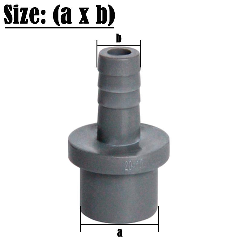 10Pcs/Lot Out Diameter 50/63-40/50mm PVC Pipe Pagoda Connector Aquarium Fish Tank Oxygen Pump Soft Hose Joints
