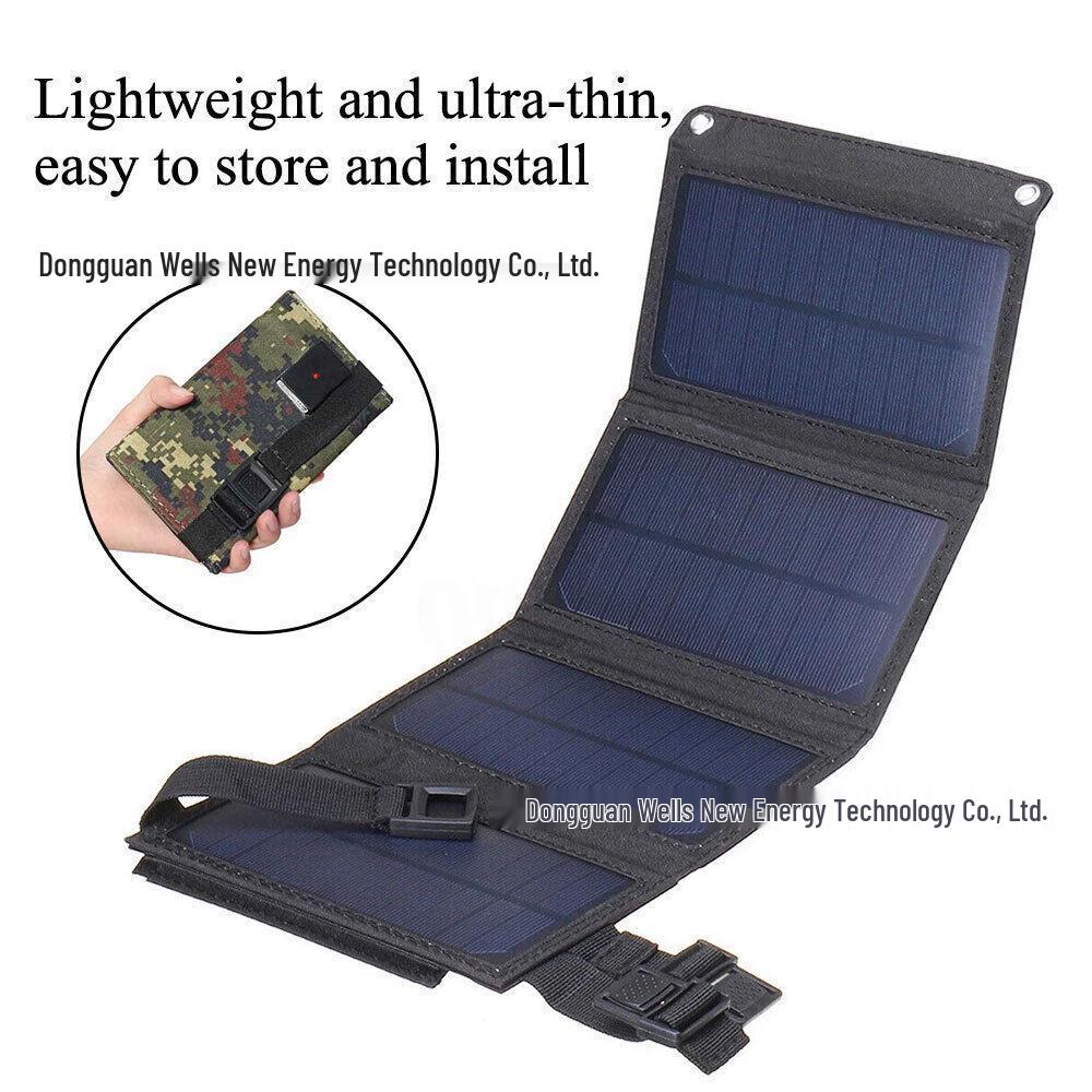 20W Foldable Solar Panel Charger for Outdoor Emergency Power Supply