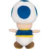 Sanei Boeki Super Mario All Star Collection Blue Toad Plush Toy 11x10x20cm