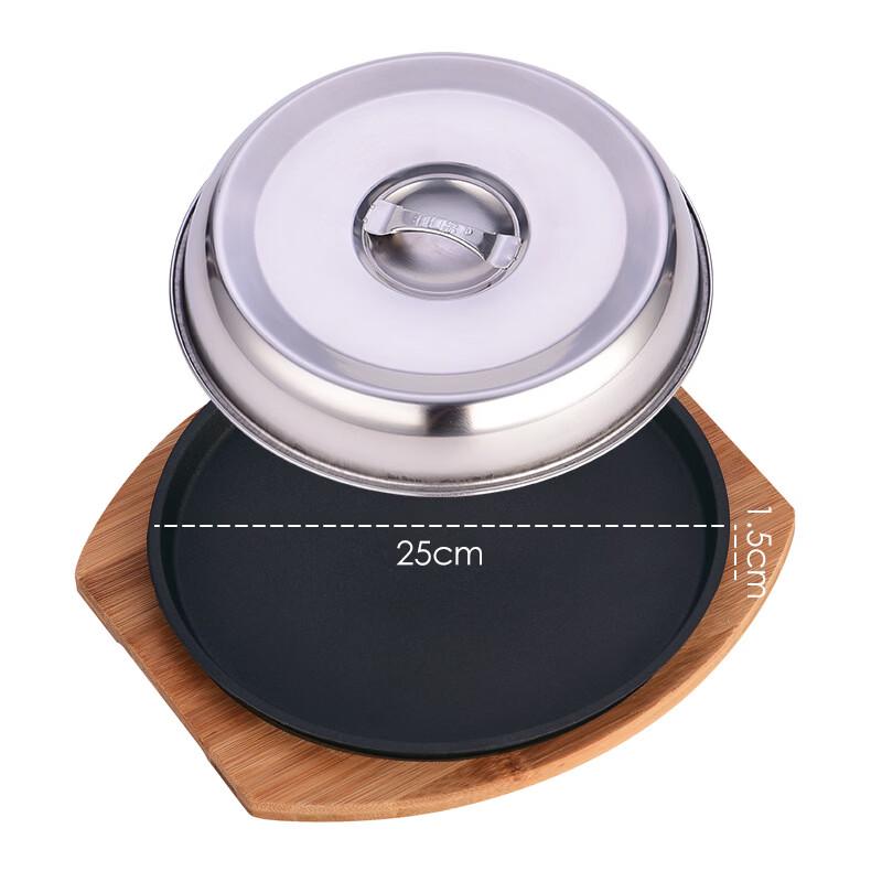 

ZISIZ Cast Iron Teppanyaki Steak & BBQ Plate Set