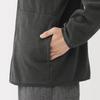 MUJI Returnable Fleece Khaki Size L Men's Cardigan, Green, (AB1P8A5A)
