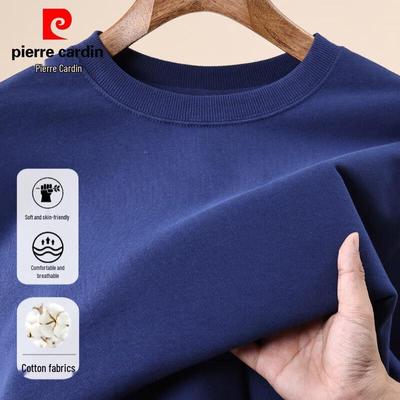 Pierre Cardin Herren Sweatshirt mit Rundhalsausschnitt, 300g Baumwolle