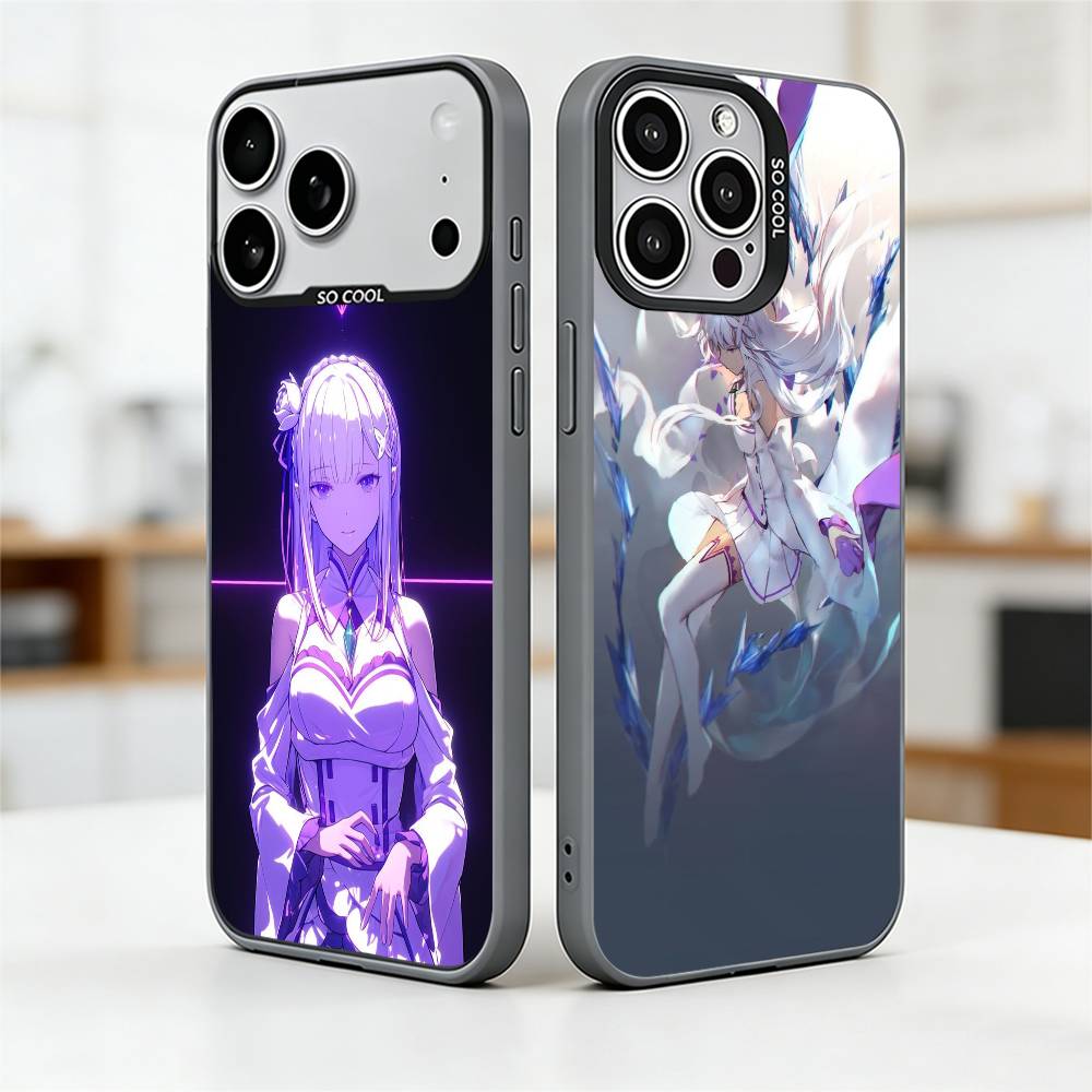 ReZero Starting Life in Another World Handyhülle Für iPhone 17,16,15,14,13,12,11 Plus,Pro Max,XS,Bunte Silberne Handyhülle
