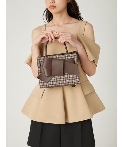 FRAY Ruel Ribbon Middle Bag FWGB254305 BRW F I.D. (Check)