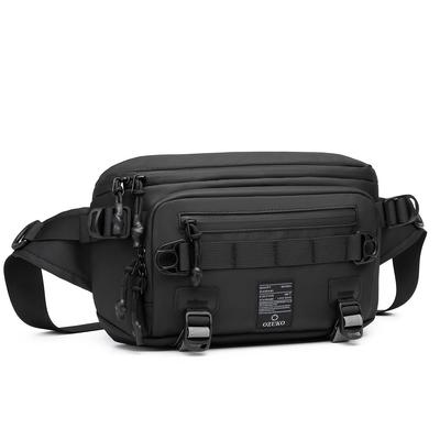 IDEASHOW Waist Body Waterproof Multifunctional Hip Sports Large Fits Perfect for and 12 Pockets Men's 3-Pocket Bag, 2-Way Bag, One-Shoulder Bag, Bag,