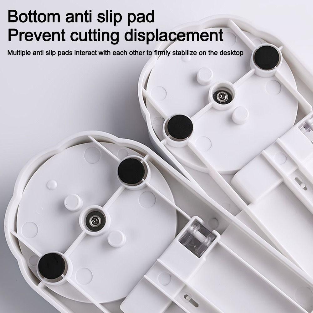 Tăietor de Hârtie 4-în-1 Mașină Rotativă de Tăiat Hârtie 360° Instrument de Tăiat Hârtie Articole pentru Școală și Birou